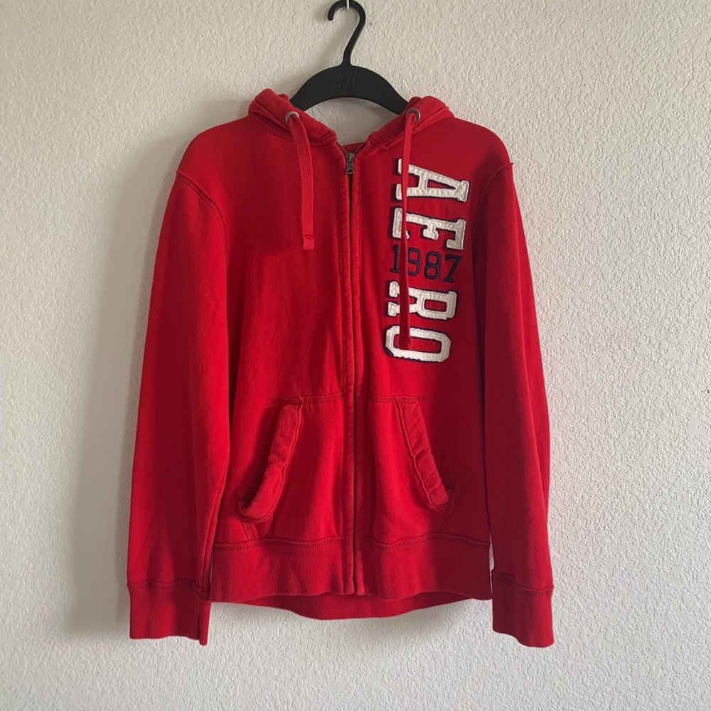 Aeropostale red zip jacket up size small